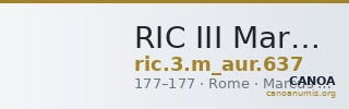 RIC III Marcus Aurelius 637 — CANOA