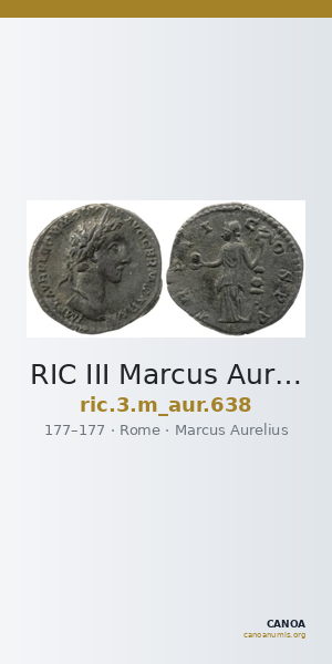 RIC III Marcus Aurelius 638 — CANOA