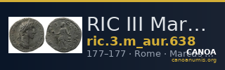 RIC III Marcus Aurelius 638 — CANOA