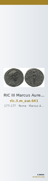 RIC III Marcus Aurelius 641 — CANOA