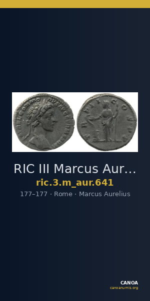 RIC III Marcus Aurelius 641 — CANOA