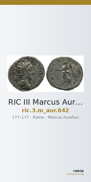 RIC III Marcus Aurelius 642 — CANOA