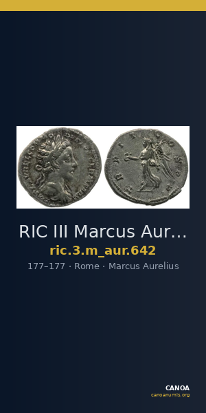 RIC III Marcus Aurelius 642 — CANOA