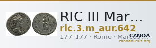 RIC III Marcus Aurelius 642 — CANOA
