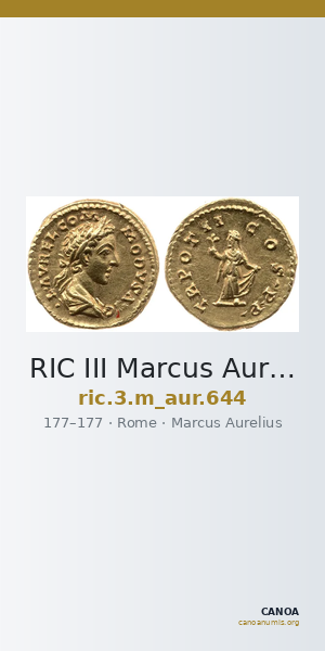 RIC III Marcus Aurelius 644 — CANOA