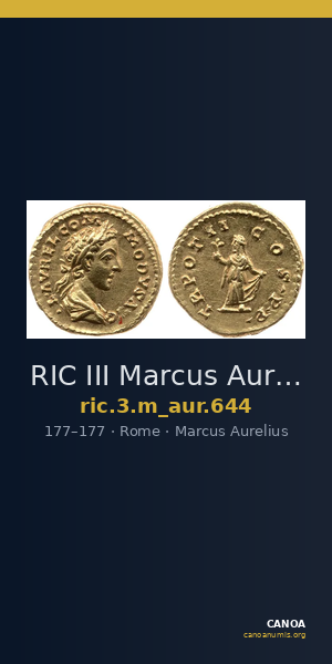 RIC III Marcus Aurelius 644 — CANOA