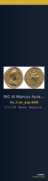 RIC III Marcus Aurelius 648 — CANOA