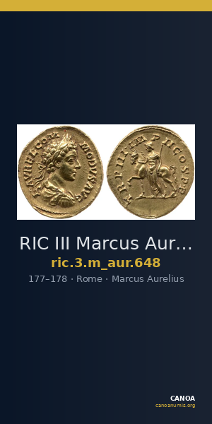 RIC III Marcus Aurelius 648 — CANOA
