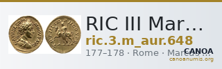 RIC III Marcus Aurelius 648 — CANOA