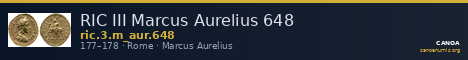 RIC III Marcus Aurelius 648 — CANOA