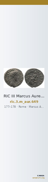 RIC III Marcus Aurelius 649 — CANOA