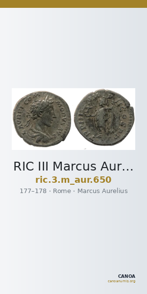 RIC III Marcus Aurelius 650 — CANOA
