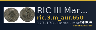 RIC III Marcus Aurelius 650 — CANOA