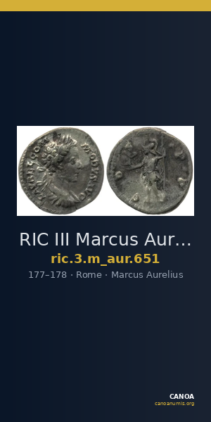 RIC III Marcus Aurelius 651 — CANOA