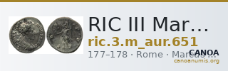 RIC III Marcus Aurelius 651 — CANOA