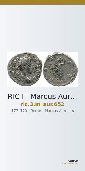 RIC III Marcus Aurelius 652 — CANOA