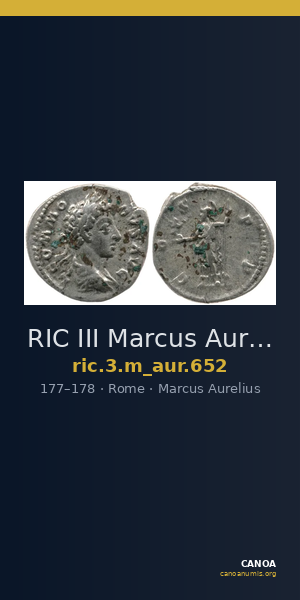 RIC III Marcus Aurelius 652 — CANOA