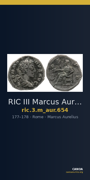 RIC III Marcus Aurelius 654 — CANOA