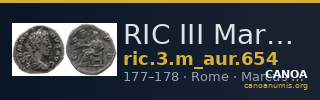 RIC III Marcus Aurelius 654 — CANOA