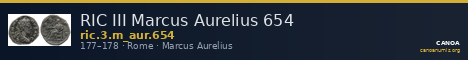 RIC III Marcus Aurelius 654 — CANOA