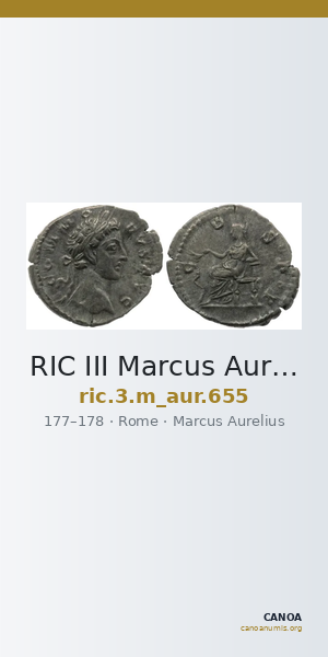 RIC III Marcus Aurelius 655 — CANOA