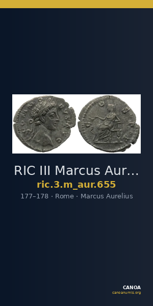 RIC III Marcus Aurelius 655 — CANOA