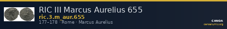 RIC III Marcus Aurelius 655 — CANOA