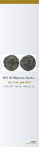 RIC III Marcus Aurelius 657 — CANOA