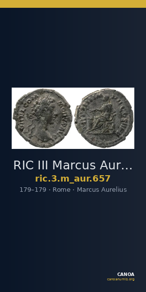 RIC III Marcus Aurelius 657 — CANOA