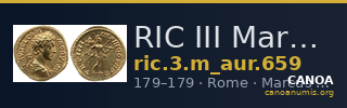 RIC III Marcus Aurelius 659 — CANOA