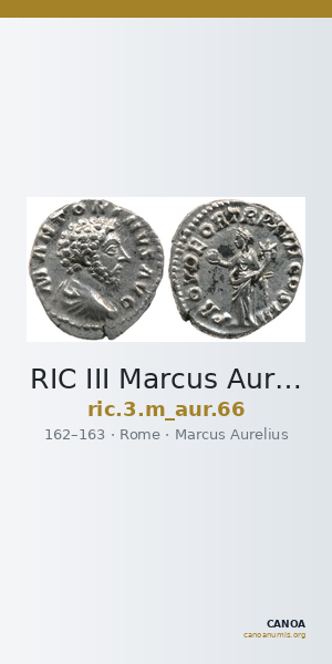 RIC III Marcus Aurelius 66 — CANOA