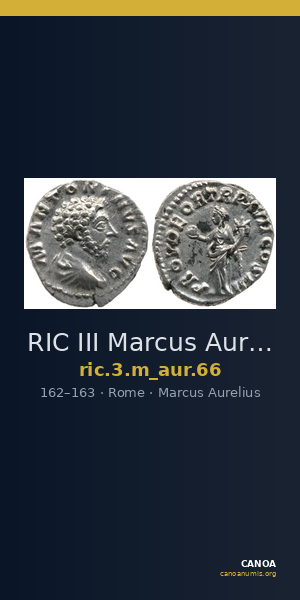 RIC III Marcus Aurelius 66 — CANOA