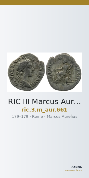 RIC III Marcus Aurelius 661 — CANOA