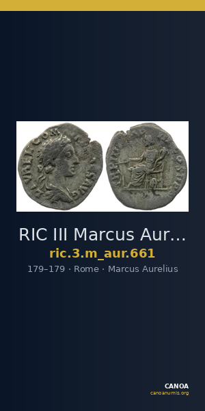 RIC III Marcus Aurelius 661 — CANOA