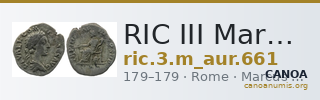 RIC III Marcus Aurelius 661 — CANOA