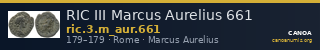 RIC III Marcus Aurelius 661 — CANOA
