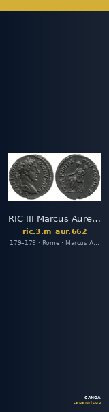 RIC III Marcus Aurelius 662 — CANOA