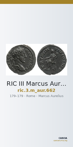 RIC III Marcus Aurelius 662 — CANOA