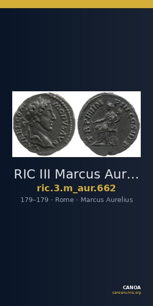 RIC III Marcus Aurelius 662 — CANOA