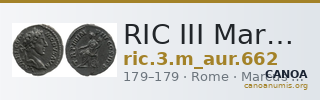 RIC III Marcus Aurelius 662 — CANOA