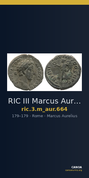 RIC III Marcus Aurelius 664 — CANOA