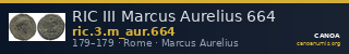 RIC III Marcus Aurelius 664 — CANOA