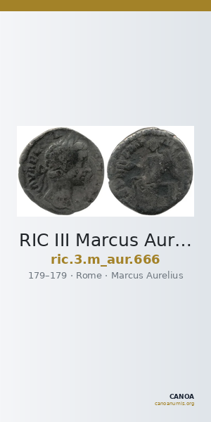 RIC III Marcus Aurelius 666 — CANOA