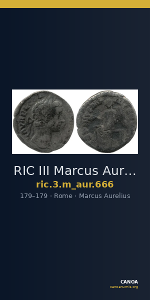 RIC III Marcus Aurelius 666 — CANOA