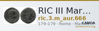 RIC III Marcus Aurelius 666 — CANOA