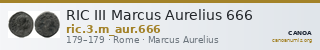 RIC III Marcus Aurelius 666 — CANOA