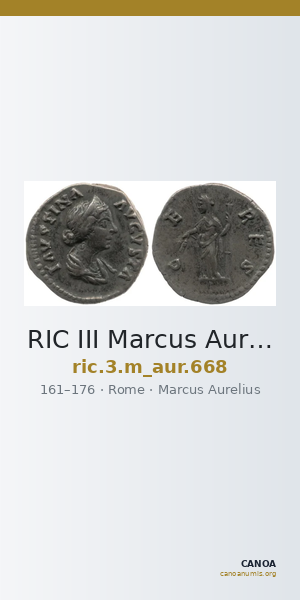 RIC III Marcus Aurelius 668 — CANOA