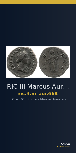 RIC III Marcus Aurelius 668 — CANOA
