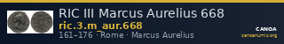 RIC III Marcus Aurelius 668 — CANOA
