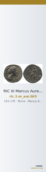 RIC III Marcus Aurelius 669 — CANOA
